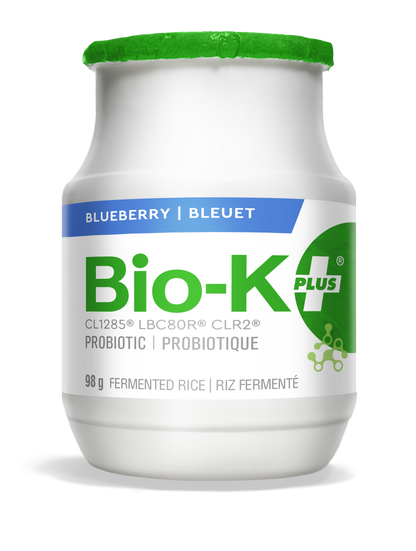 Bottle of Bio-K+ drinkable - Blueberry flavor