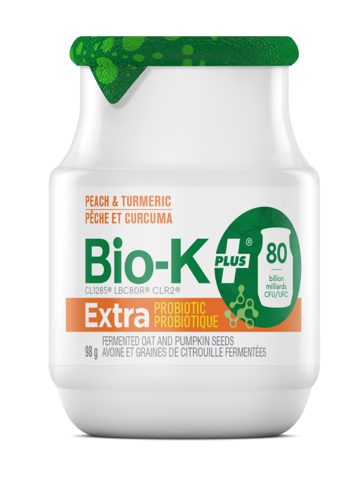 Peach & Turmeric Probiotic Drink with Cereboost® – Bio-K+