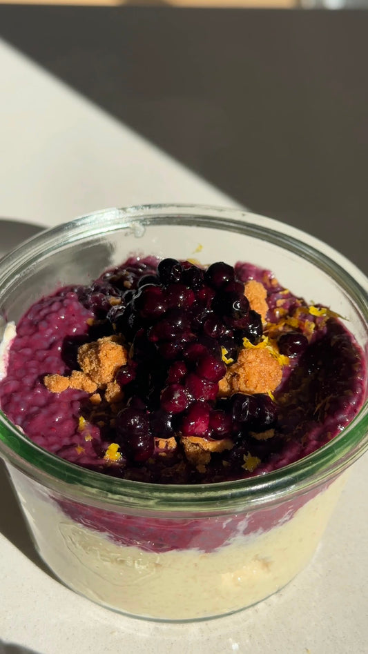 Blueberry Lemon Cheesecake Jars