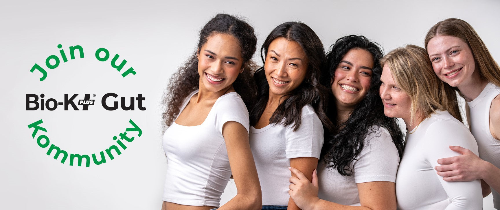 5 women feeling well together 