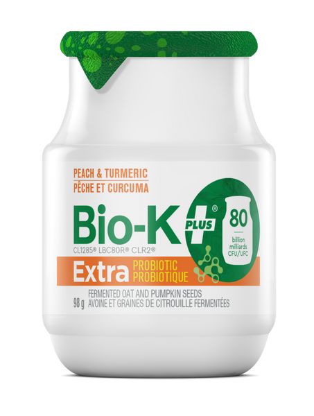 Peach & Turmeric Probiotic Drink with Cereboost® – Bio-K+